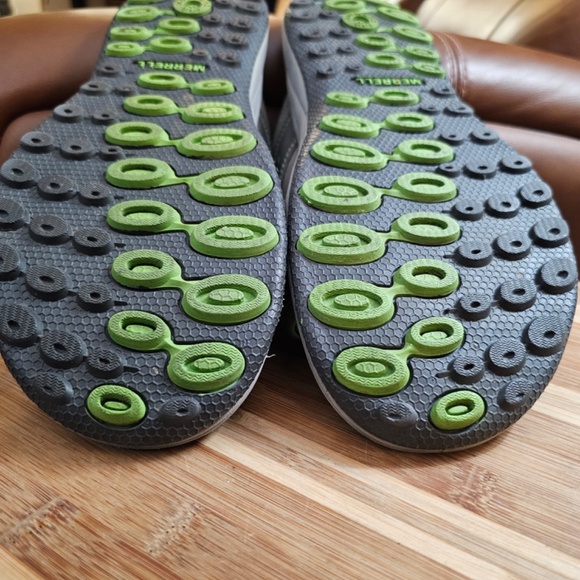 Merrill Men's rugged Castle Rock/Kiwi waterproof slide sandals, EUC, size 14 - Picture 9 of 16